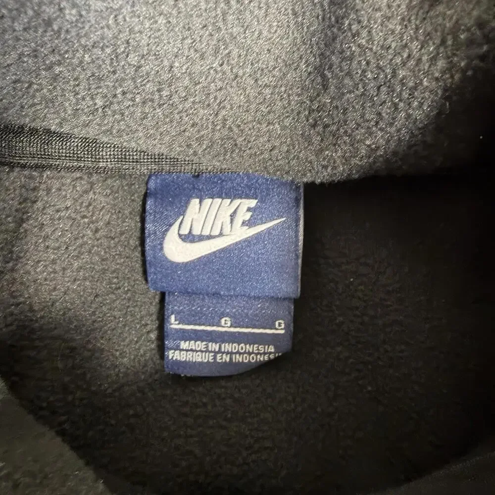 Nike Vest Mens Large Black Hooded Fleece Full Zip Athletic Jacket Hoodie 679418 - Picture 4 of 7